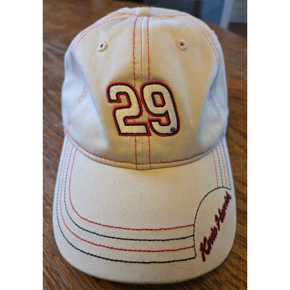 NASCAR #29 Kevin Harvick Hat Adjustable Backstrap‎ Beige Tan